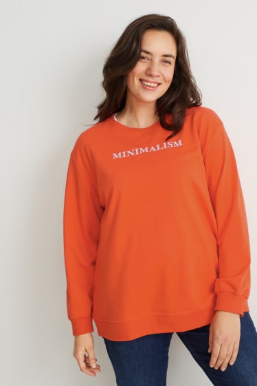 Damen - Sweatshirt - dunkelorange