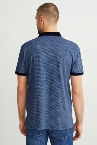 Herren - Poloshirt - blau