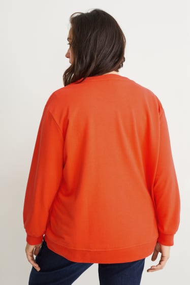 Damen - Sweatshirt - dunkelorange