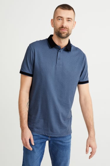 Herren - Poloshirt - blau