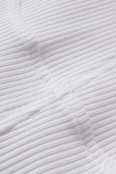 Dona - Top crop - blanc