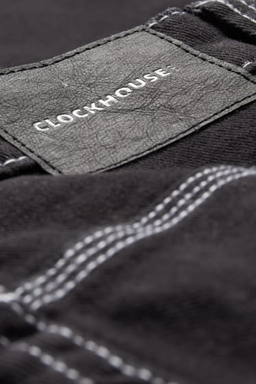 Dona - CLOCKHOUSE - pantalons - high waist - wide leg - negre