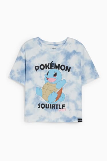 Children Girls - Pokémon - short sleeve T-shirt - white / light blue