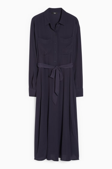 Dona - Vestit camiser - blau fosc