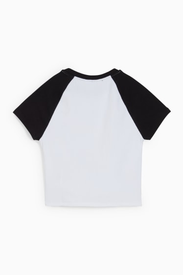Dona - CLOCKHOUSE - samarreta crop - blanc