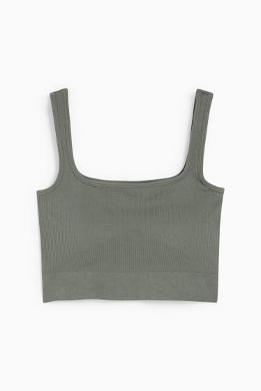 Teens & young adults - CLOCKHOUSE - crop top - green