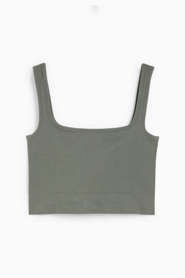 Teens & young adults - CLOCKHOUSE - crop top - green