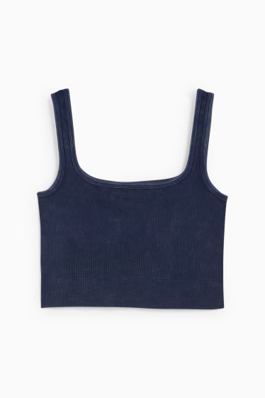 Damen - CLOCKHOUSE - Crop Top - dunkelblau