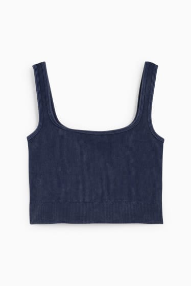 Damen - CLOCKHOUSE - Crop Top - dunkelblau