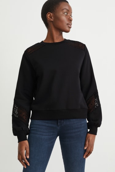 Damen - Sweatshirt - schwarz