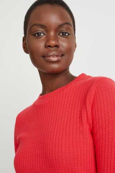 Dames - Longsleeve - rood