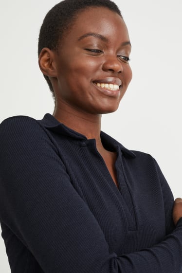 Women - Polo shirt - dark blue