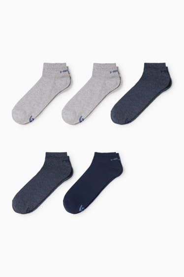 Men - HEAD - multipack of 5 - short sports socks - dark blue