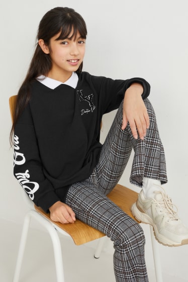 Children - Set - sweatshirt and leggings - 2 piece - black