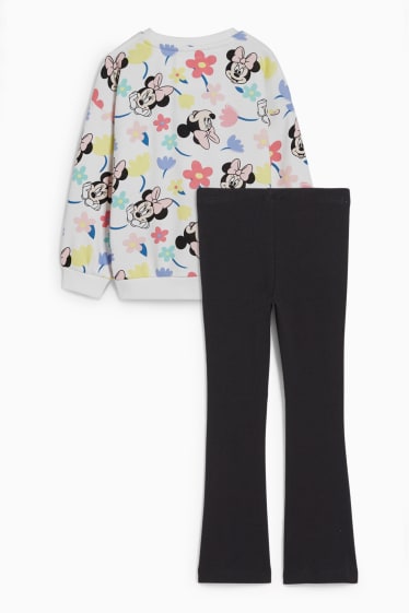 Children Girls - Minnie Mouse - set - sweatshirt and leggings - 2 piece - white