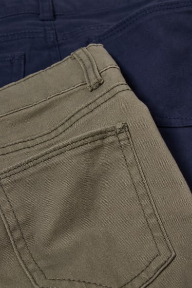 Bambini - Confezione da 2 - pantaloni - verde scuro