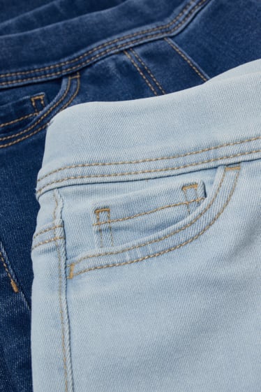 Niños - Pack de 2 - jegging jeans - vaqueros - azul claro