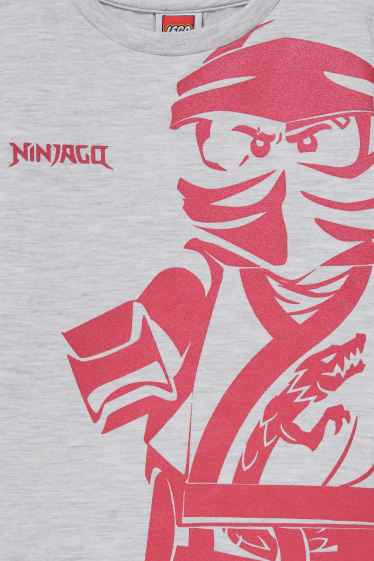 Enfants - Lego Ninjago - ensemble - sweat zippé, haut à manches longues et T-shirt - bleu foncé