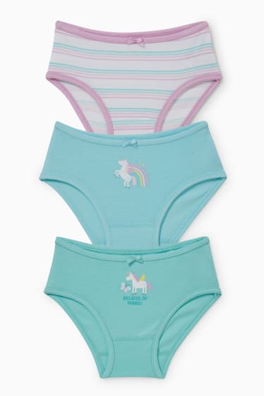 Kinderen - Set van 3 - slip - mintgroen