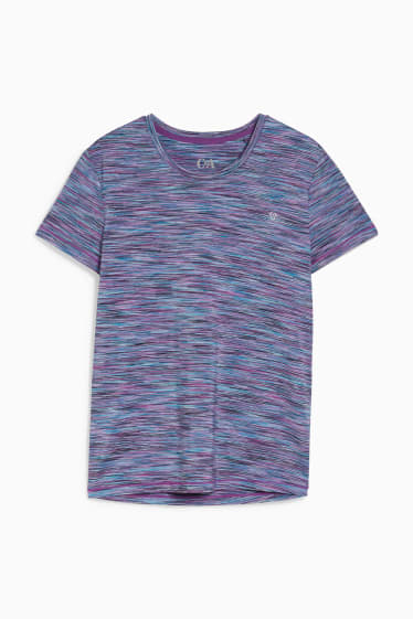 Dames - Sportshirt - fitness - 4 Way Stretch - lichtpaars