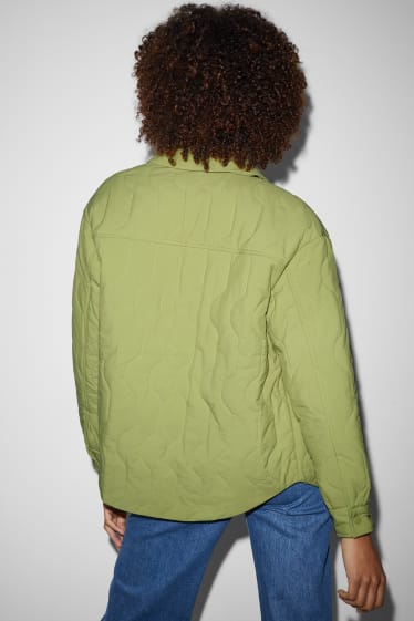 Dospívající a mladí - CLOCKHOUSE - prošívaná bunda - světle zelená