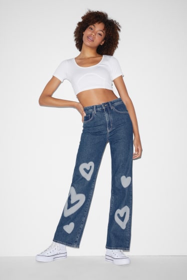 Femmes - CLOCKHOUSE- loose fit jean - high waist - jean bleu