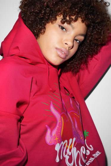 Tieners & jongvolwassenen - CLOCKHOUSE - hoodie - rood