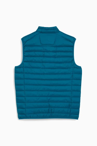 Men - Quilted gilet - blue