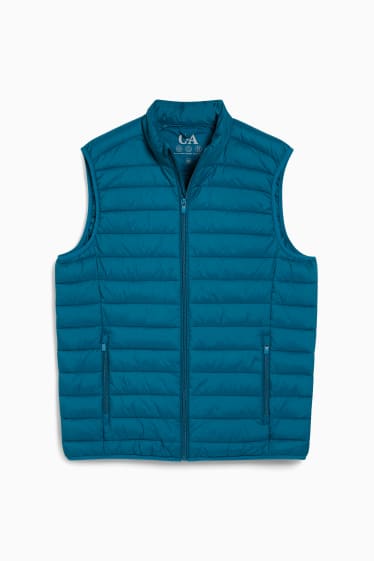 Men - Quilted gilet - blue