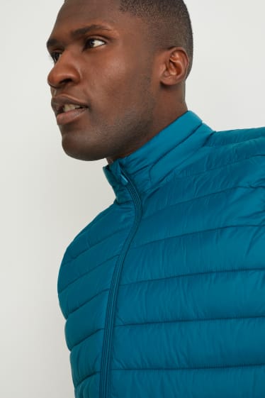 Men - Quilted gilet - blue