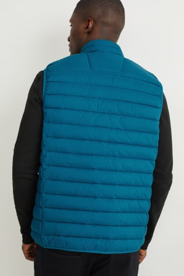 Men - Quilted gilet - blue