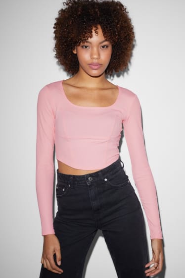 Tieners & jongvolwassenen - CLOCKHOUSE - crop top - roze