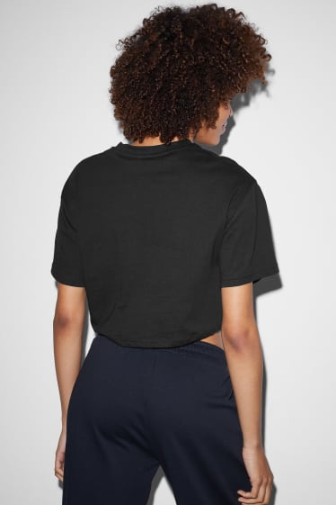 Damen - CLOCKHOUSE - Crop T-Shirt - schwarz