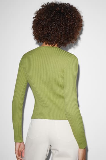 Femmes - CLOCKHOUSE - gilet de maille - vert clair