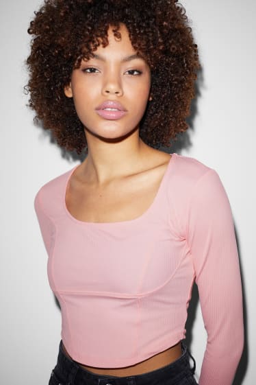 Tieners & jongvolwassenen - CLOCKHOUSE - crop top - roze