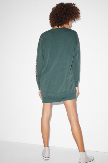 Femmes - CLOCKHOUSE - robe en molleton - vert
