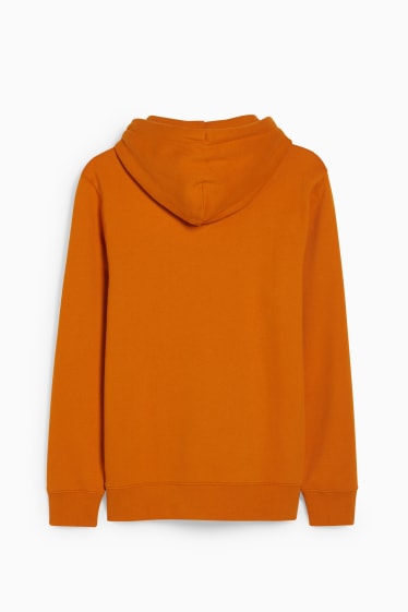 Hombre - Sudadera con capucha - naranja oscuro