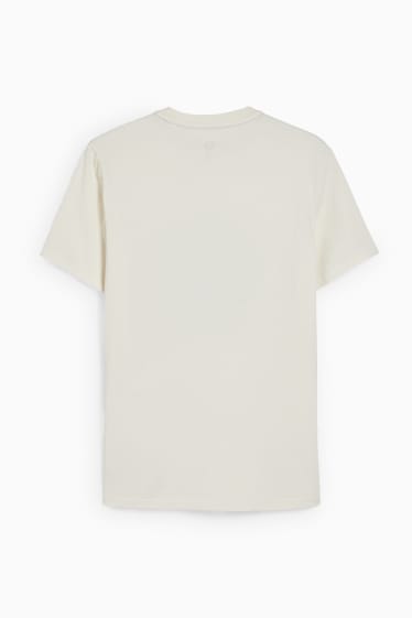 Pánské - Funkční tričko - krémově bílá