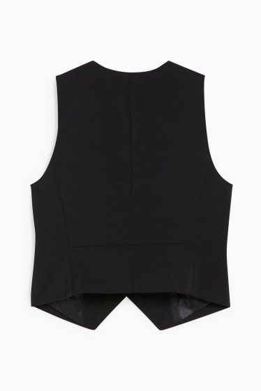 Femmes - Gilet de costume sans manches - noir