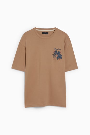 Hommes - T-shirt - marron clair