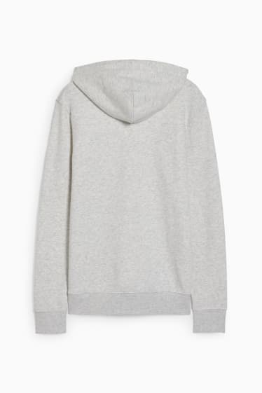 Men - Hoodie - light gray-melange