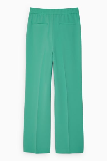 Dames - Pantalon - mid waist - straight fit - groen