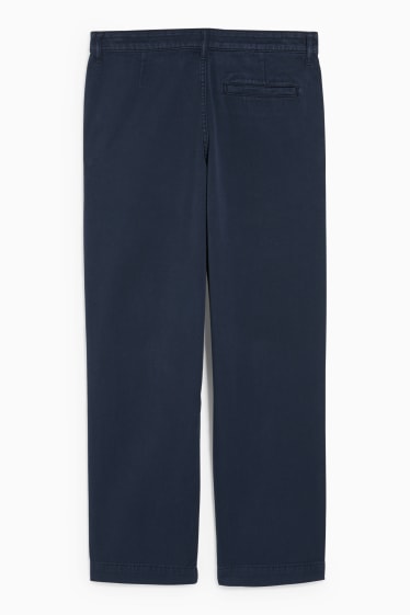 Uomo - Pantaloni chino - relaxed fit - blu scuro