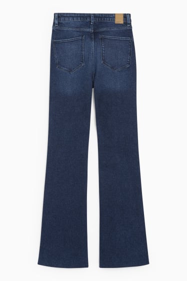 Dames - Flared jeans - high waist - LYCRA® - jeansblauw