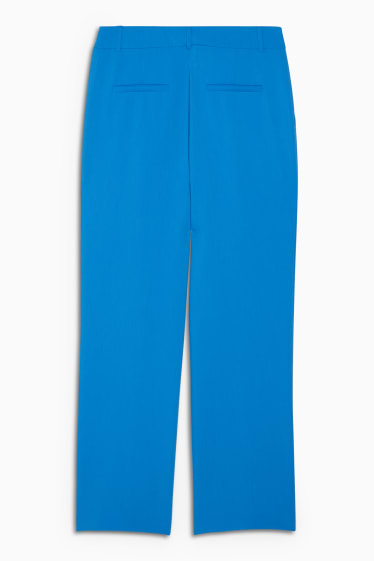 Damen - Stoffhose - High Waist - Straight Fit - blau