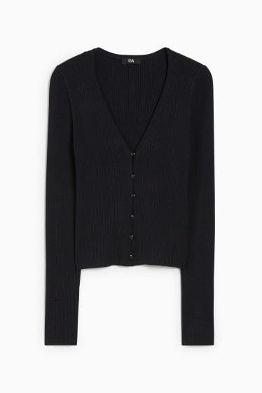 Women - Basic cardigan - black