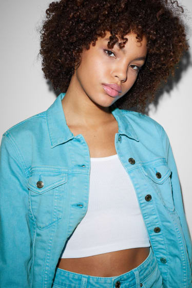 Donna - CLOCKHOUSE - giacca di jeans - turchese
