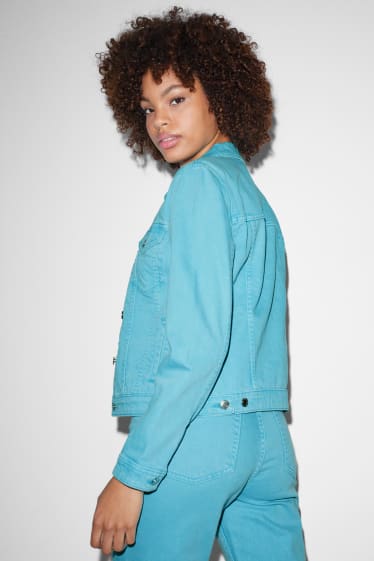 Femmes - CLOCKHOUSE - veste en jean - turquoise