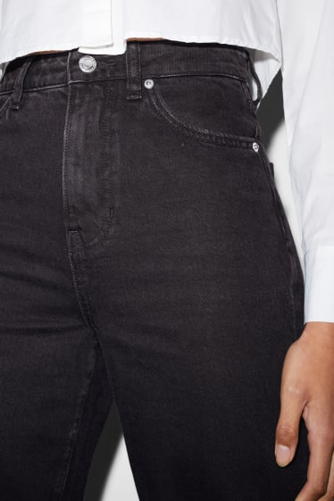 Dona - CLOCKHOUSE - wide leg jeans - high waist - negre