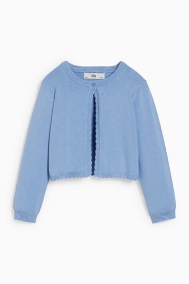 Bambine - Set - vestito e cardigan - 2 pezzi - bianco